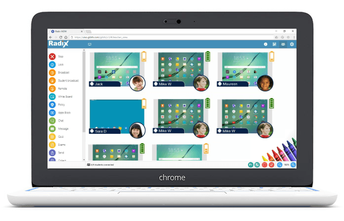 screenshot of Radix SmartClass